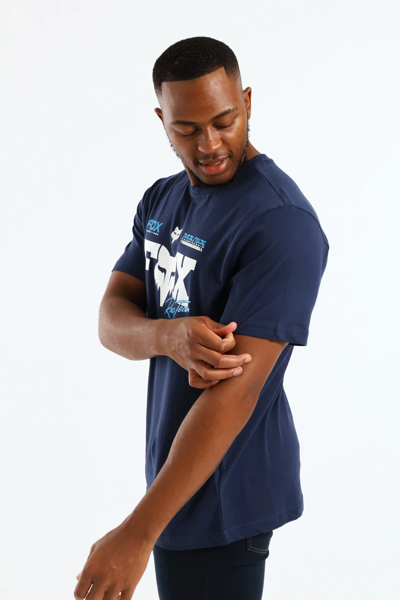 Rival Tee - Navy - Image 3