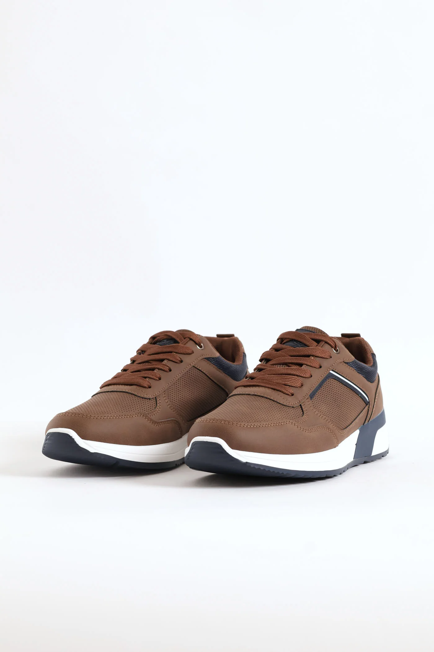 River Panelled Casual Sneaker - Brown - Image 4