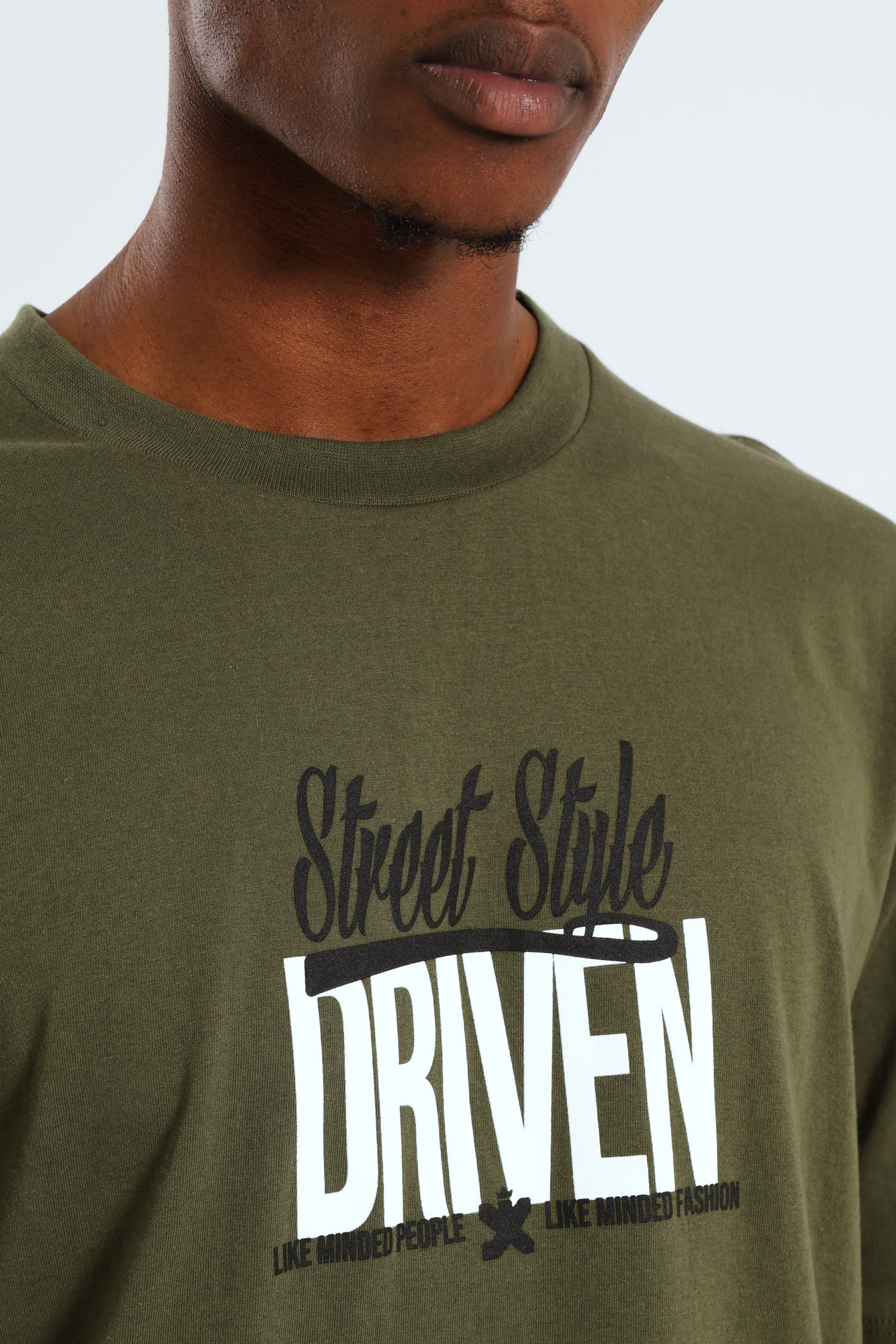 Robo Teddy Front & Back Tee - Olive - Image 4