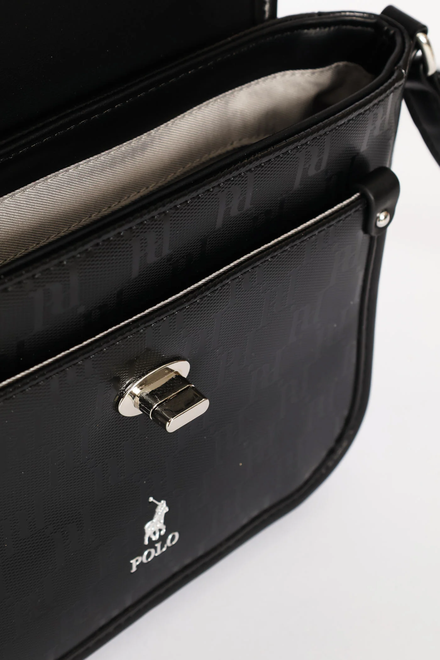 Rockford Flapover Crossbody Bag - Black - Image 3