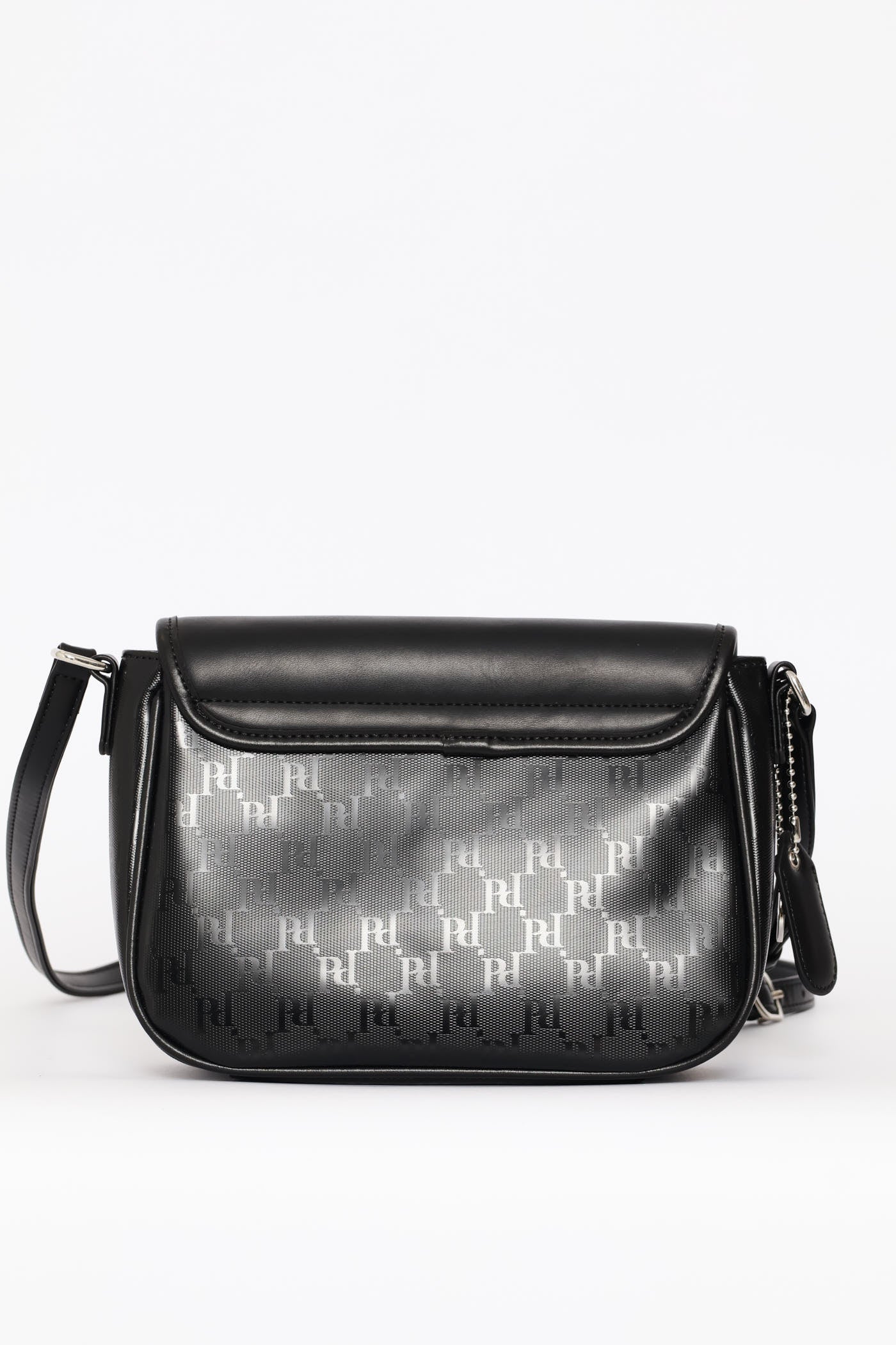 Rockford Flapover Crossbody Bag - Black - Image 4