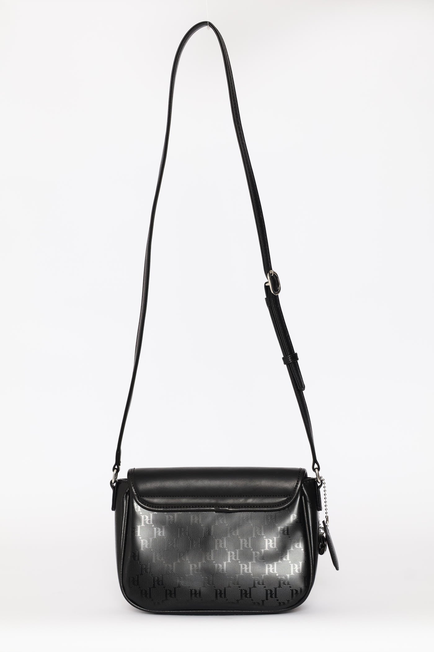 Rockford Flapover Crossbody Bag - Black - Image 6