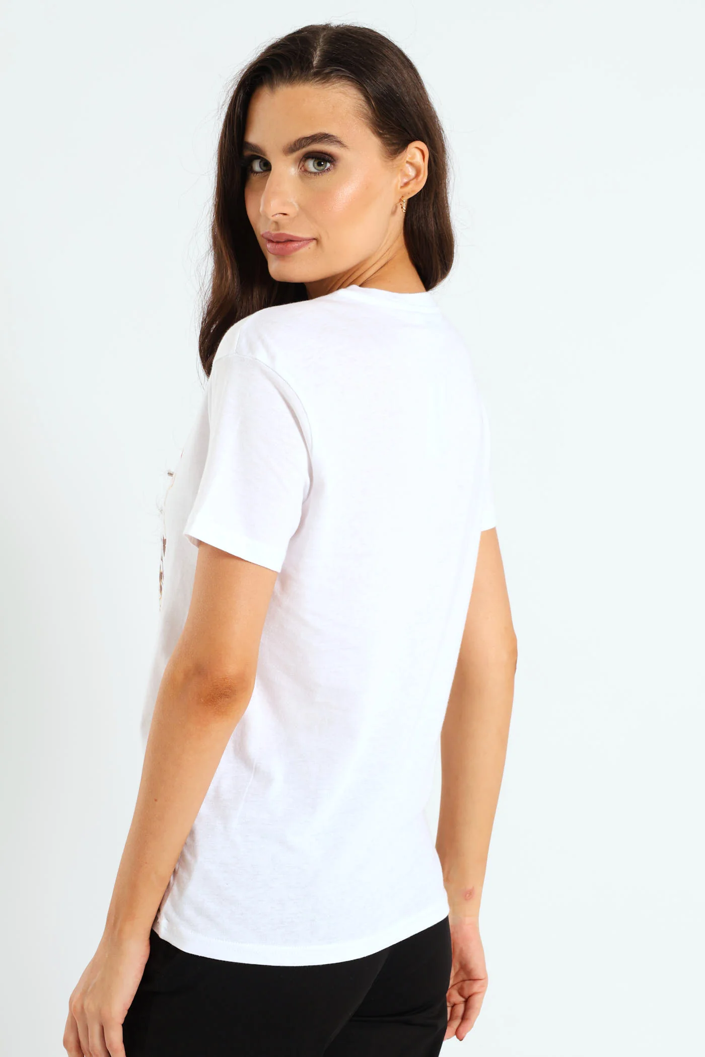Romantic Floral Tee - White - Image 3