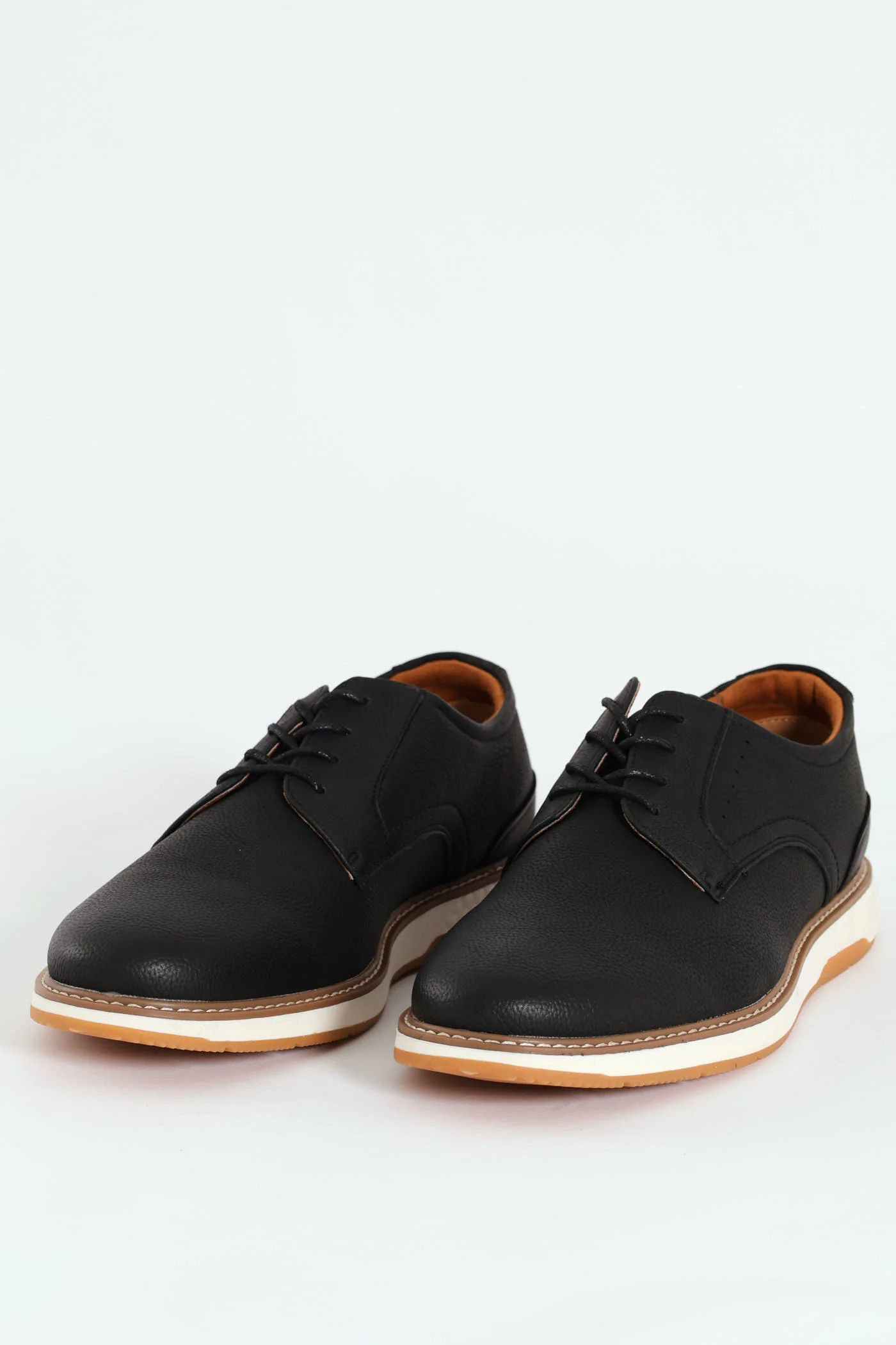 Romerro Smart Casual Closed Toe Lace Up - Black - Image 3