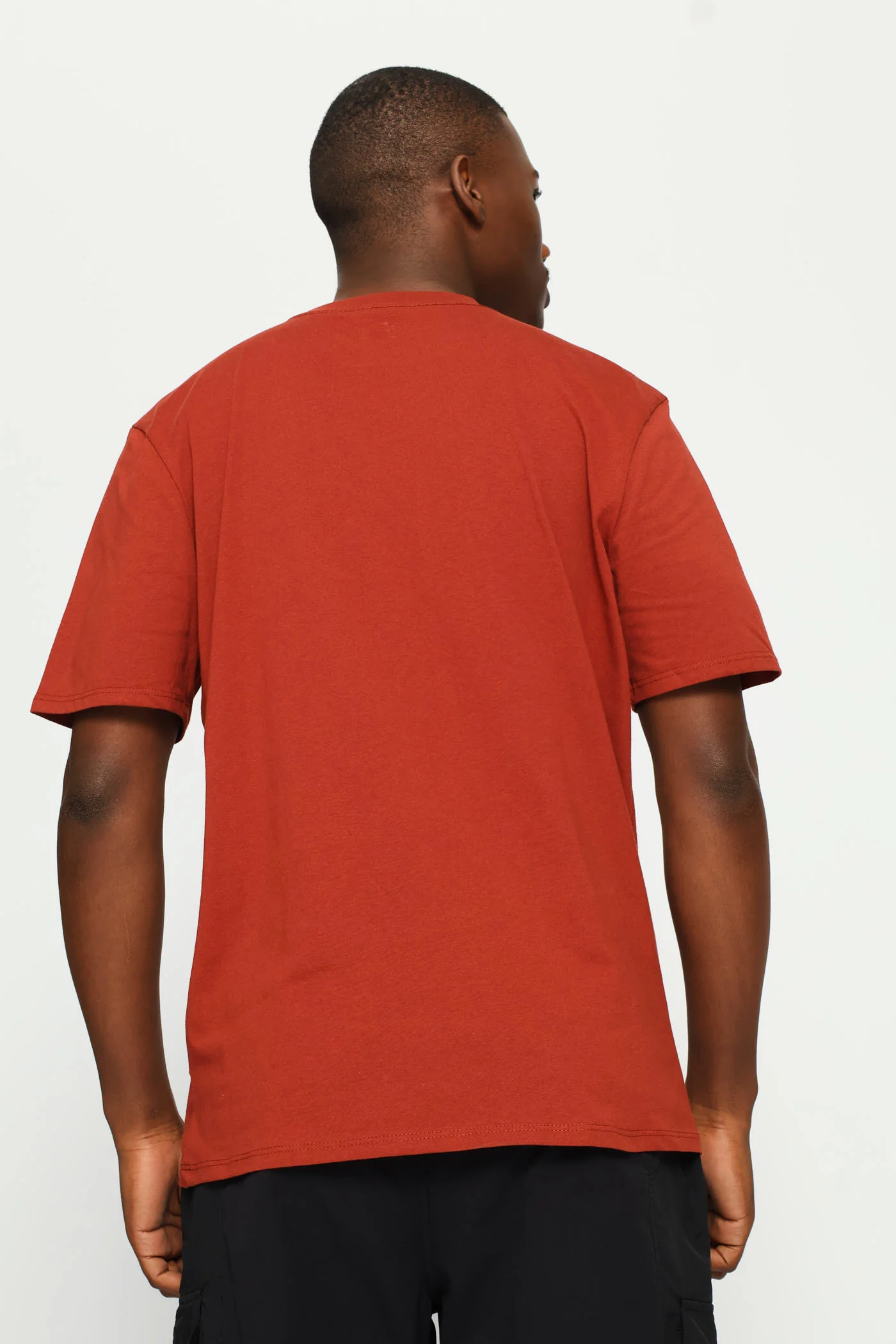 Rooibos Crime Teddy Chest Print Tee - Rust - Image 4