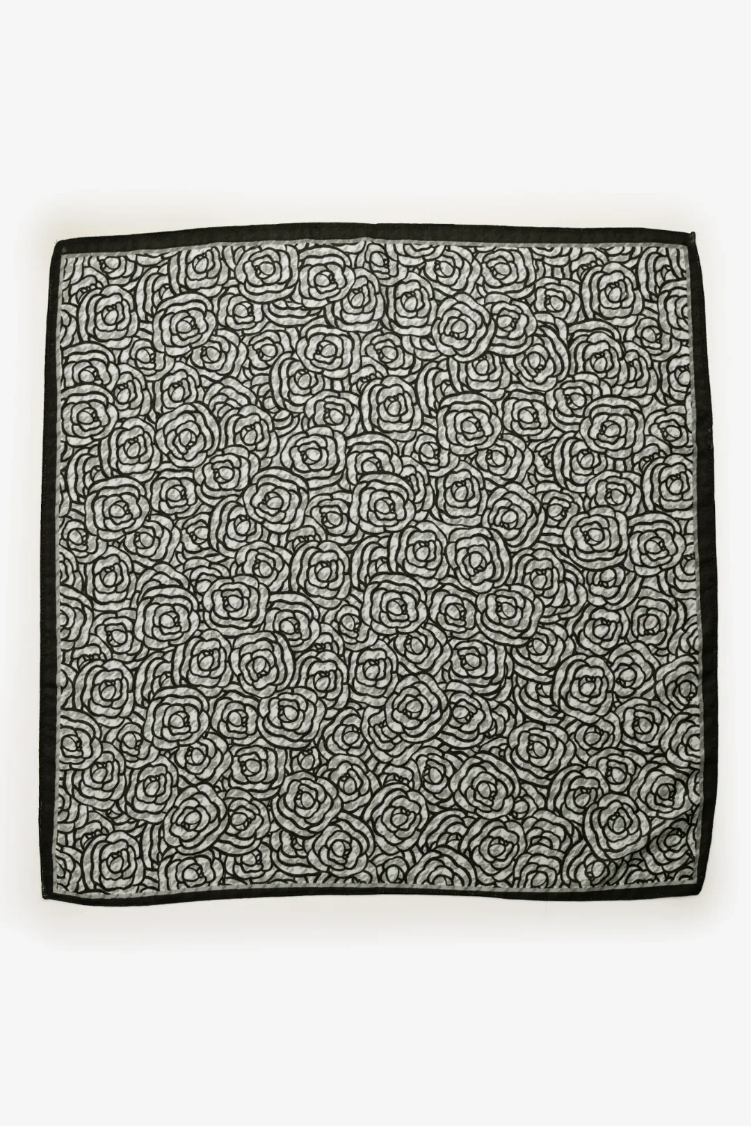 Rose Weave Neckerchief - Black - Image 3