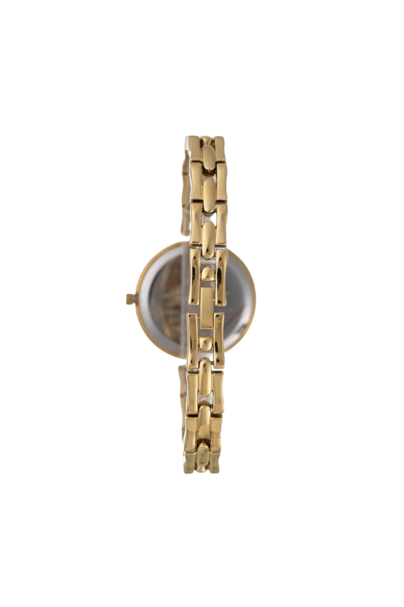 Round Champagne Dial Bracelet Watch - Gold - Image 2