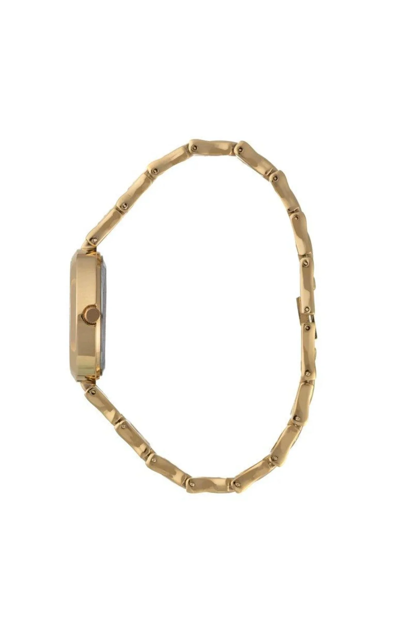 Round Champagne Dial Bracelet Watch - Gold - Image 3