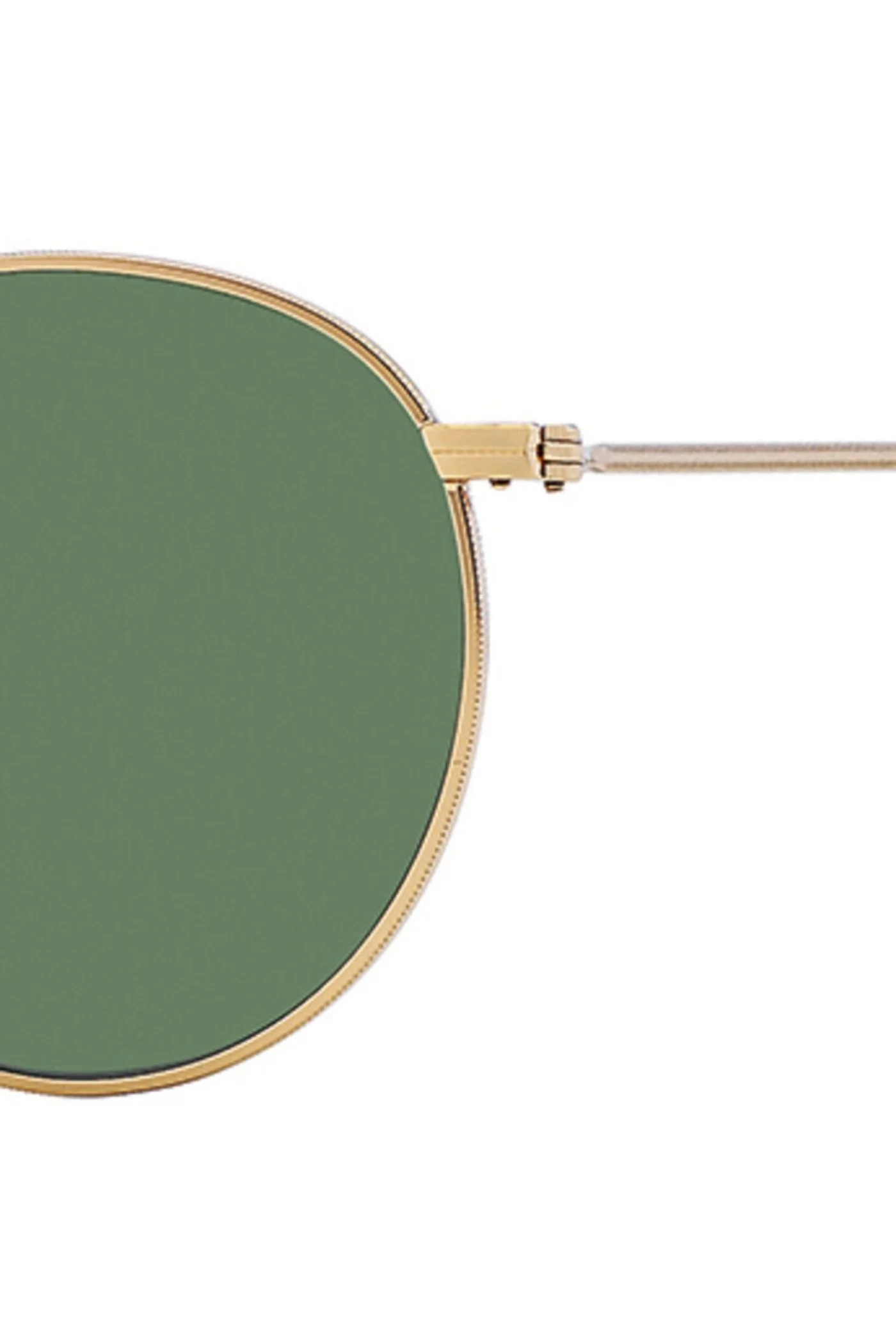 Round Frame/ Green Lens - Gold - Image 6
