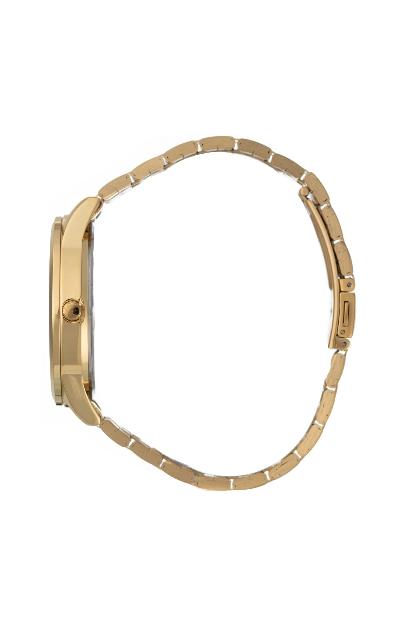 Round Silver Dial & Gold Bracelet Arabic Watch - Gold - Image 3