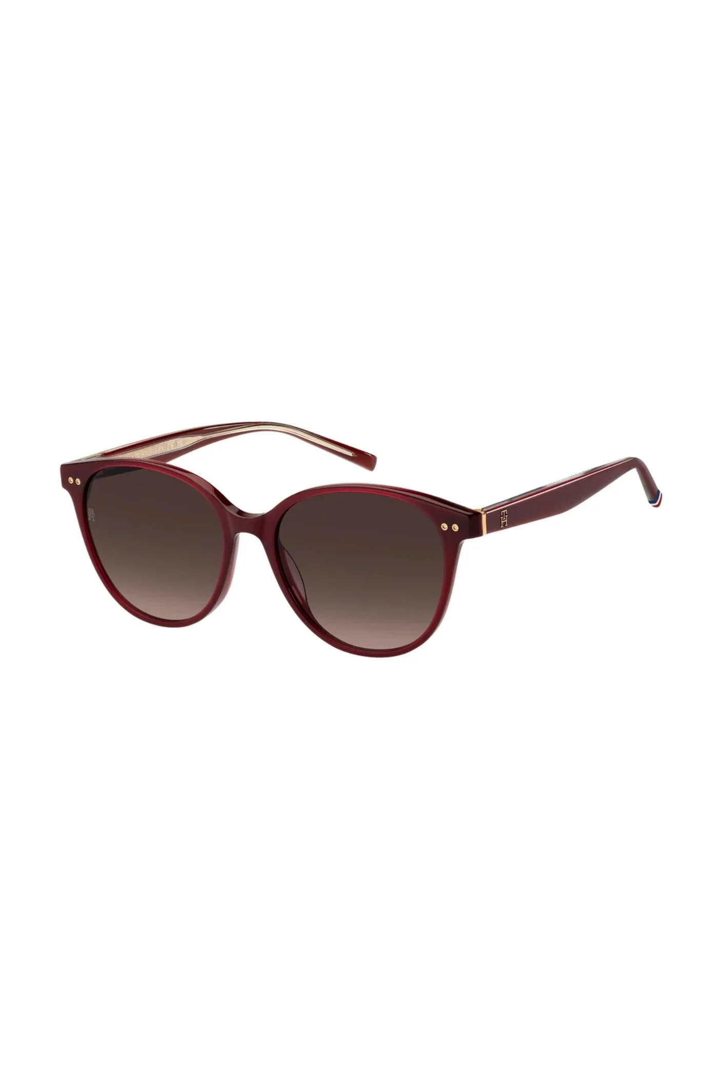Rounded Burgundy Frame - Brown Lens - Image 2