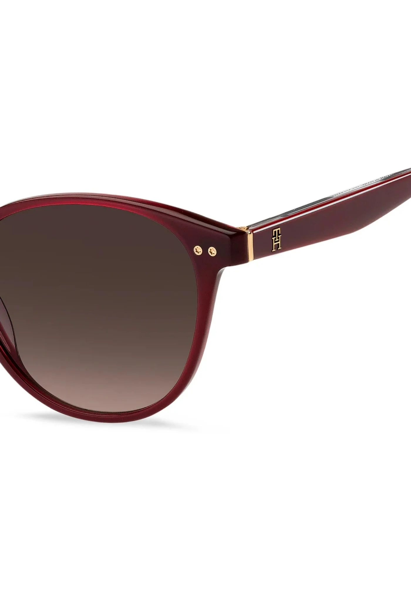 Rounded Burgundy Frame - Brown Lens - Image 3