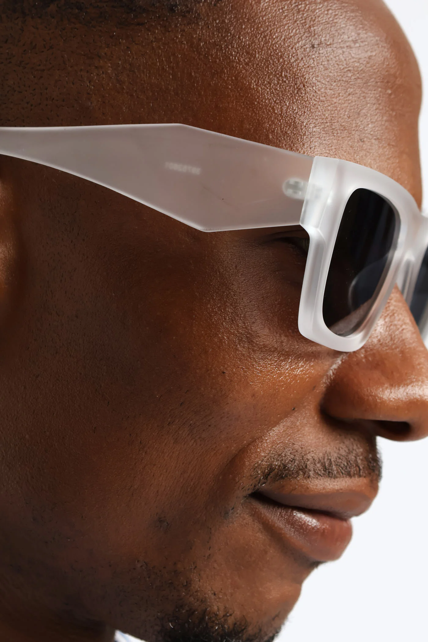 Rubber Clear Sunglasses - Charcoal - Image 3