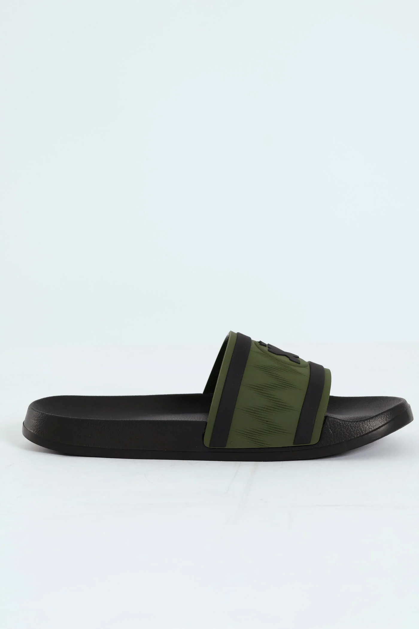 Rubber Upper Pool Slide - Olive - Image 3