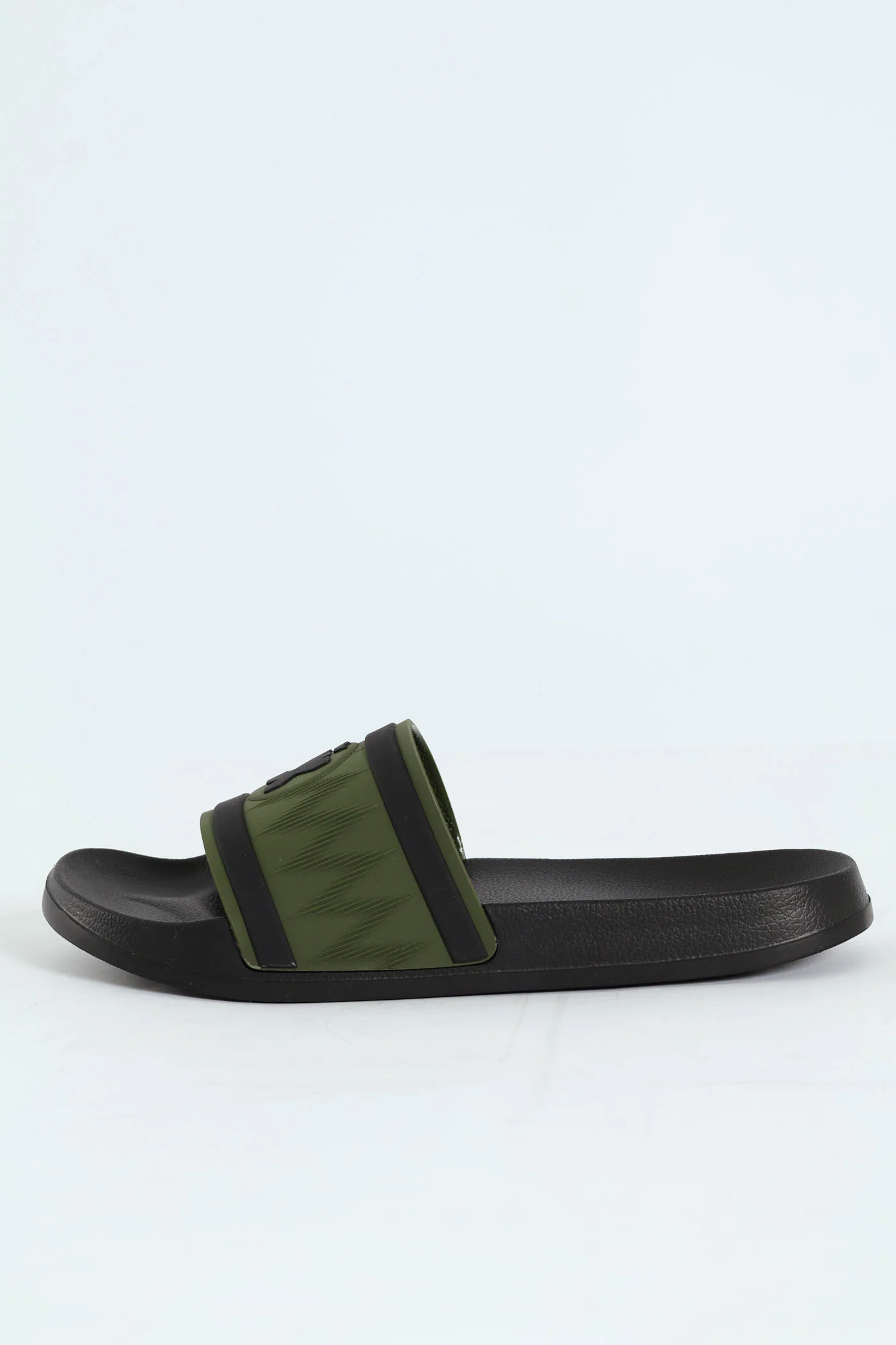 Rubber Upper Pool Slide - Olive - Image 4