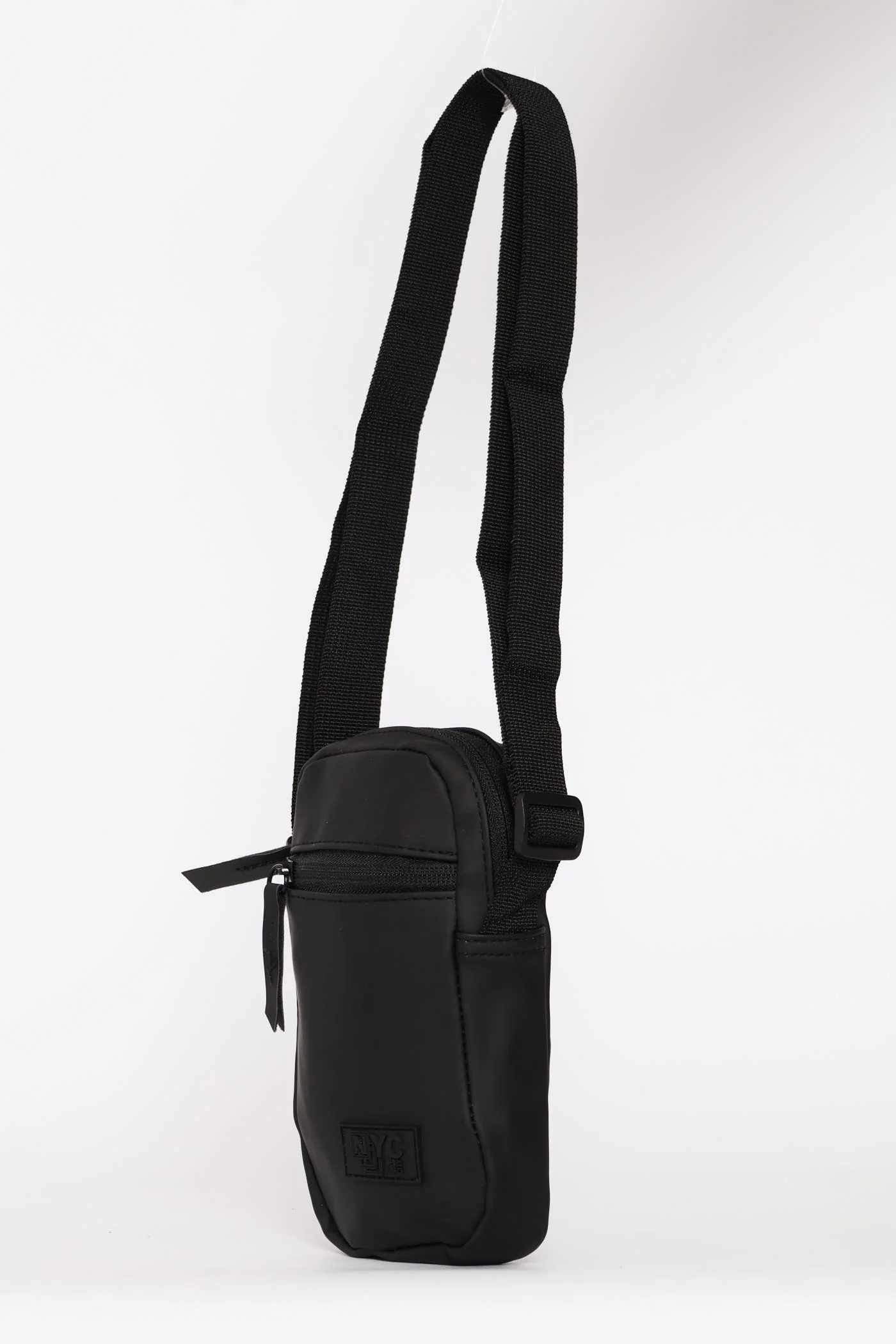 Rubberized Crossbody Bag - Black - Image 3