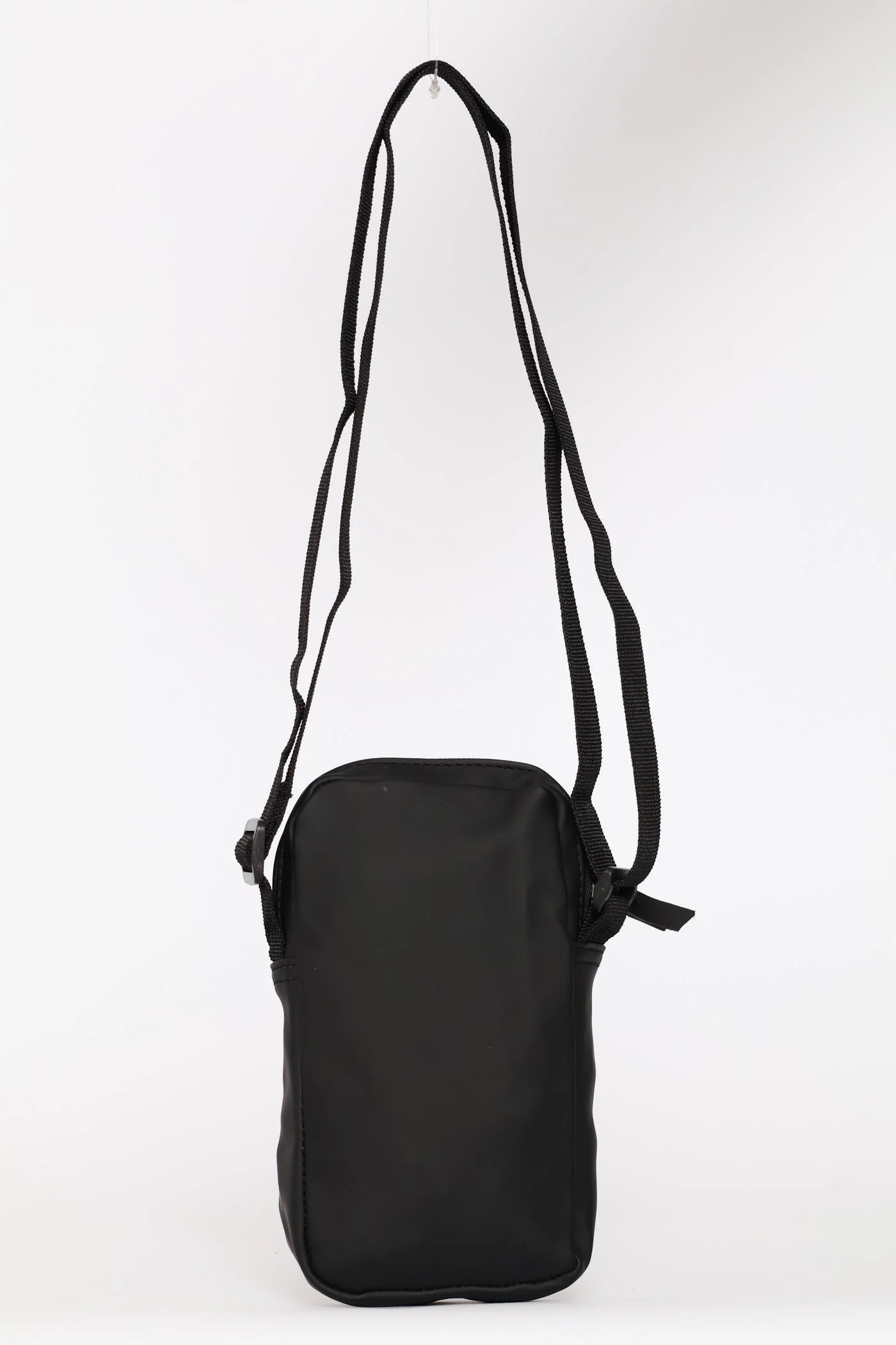 Rubberized Crossbody Bag - Black - Image 4