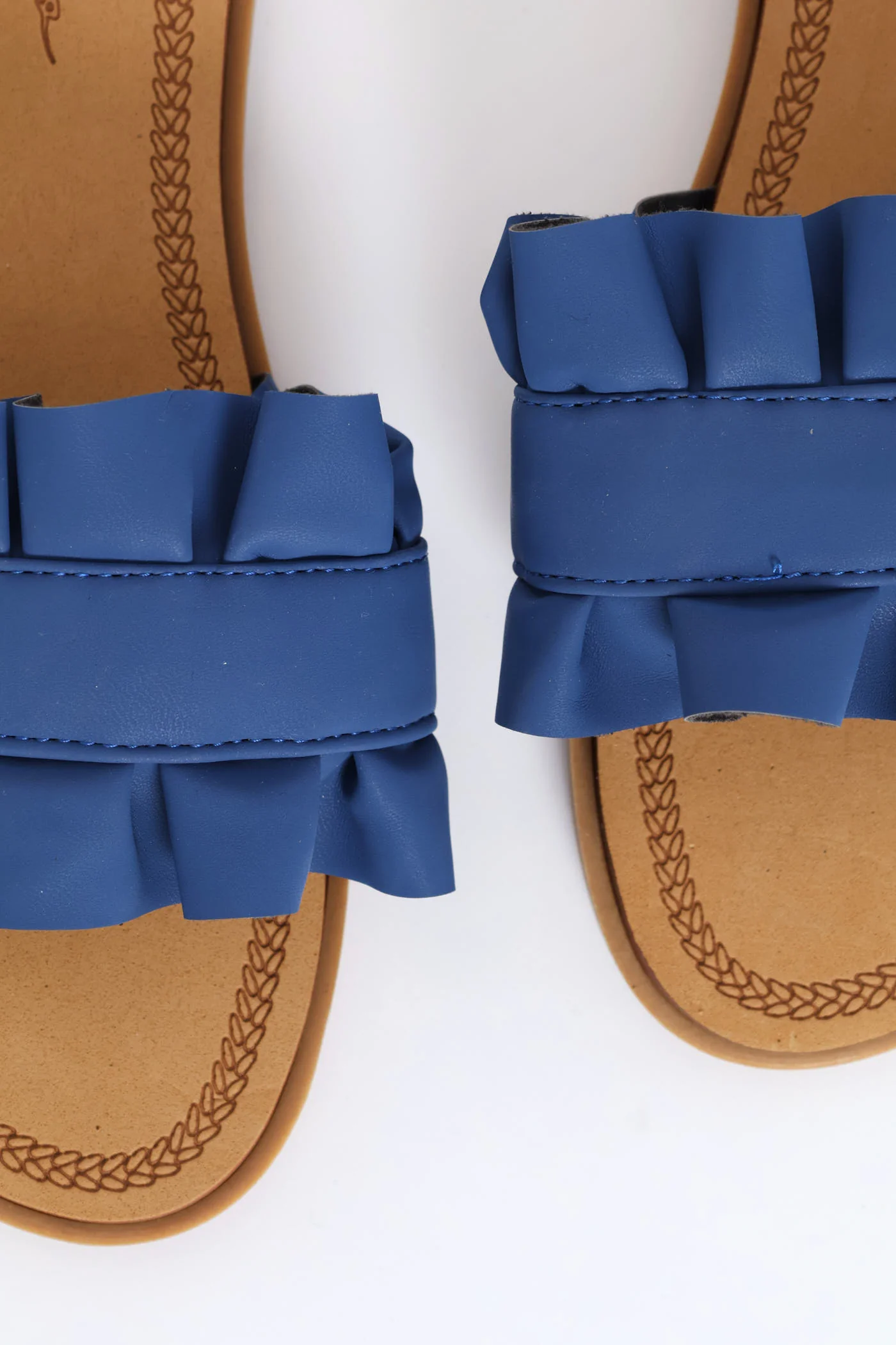 Ruffled Sandal - Blue - Image 2