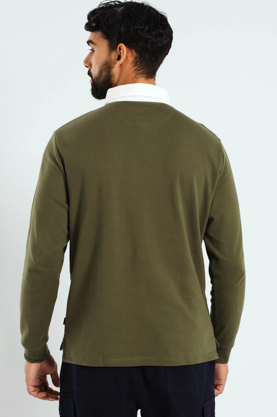 Long Sleeve Rugby Golfer - Fatigue - Image 3