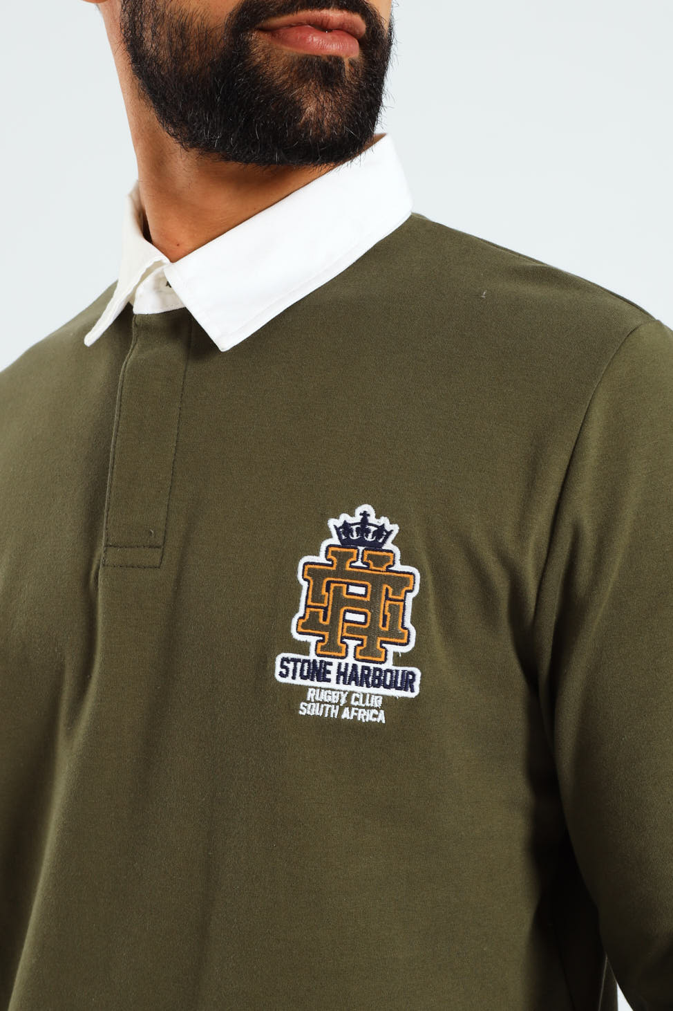 Long Sleeve Rugby Golfer - Fatigue - Image 4