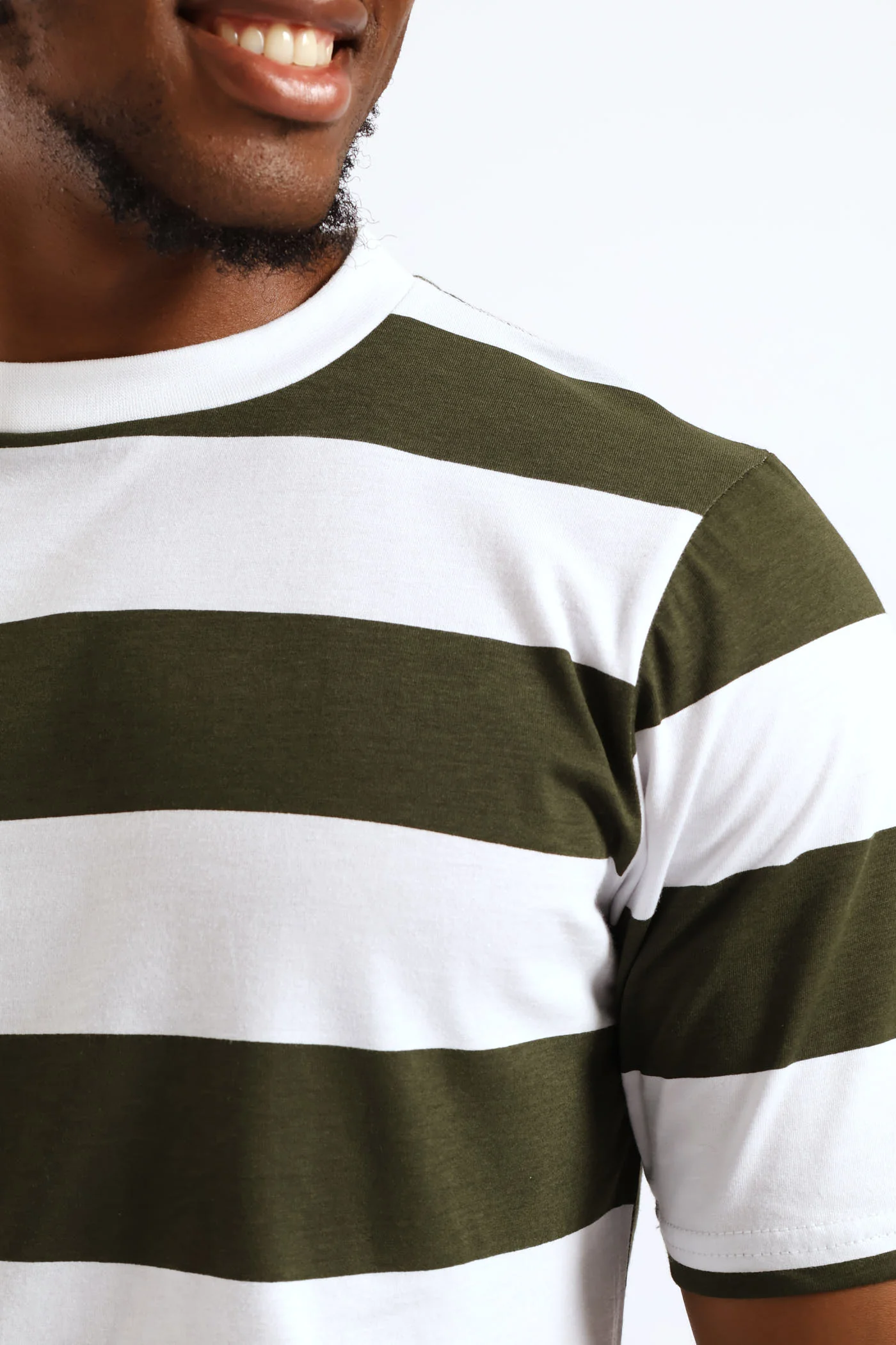 Rugby Stripe Tee - Fatigue - Image 2