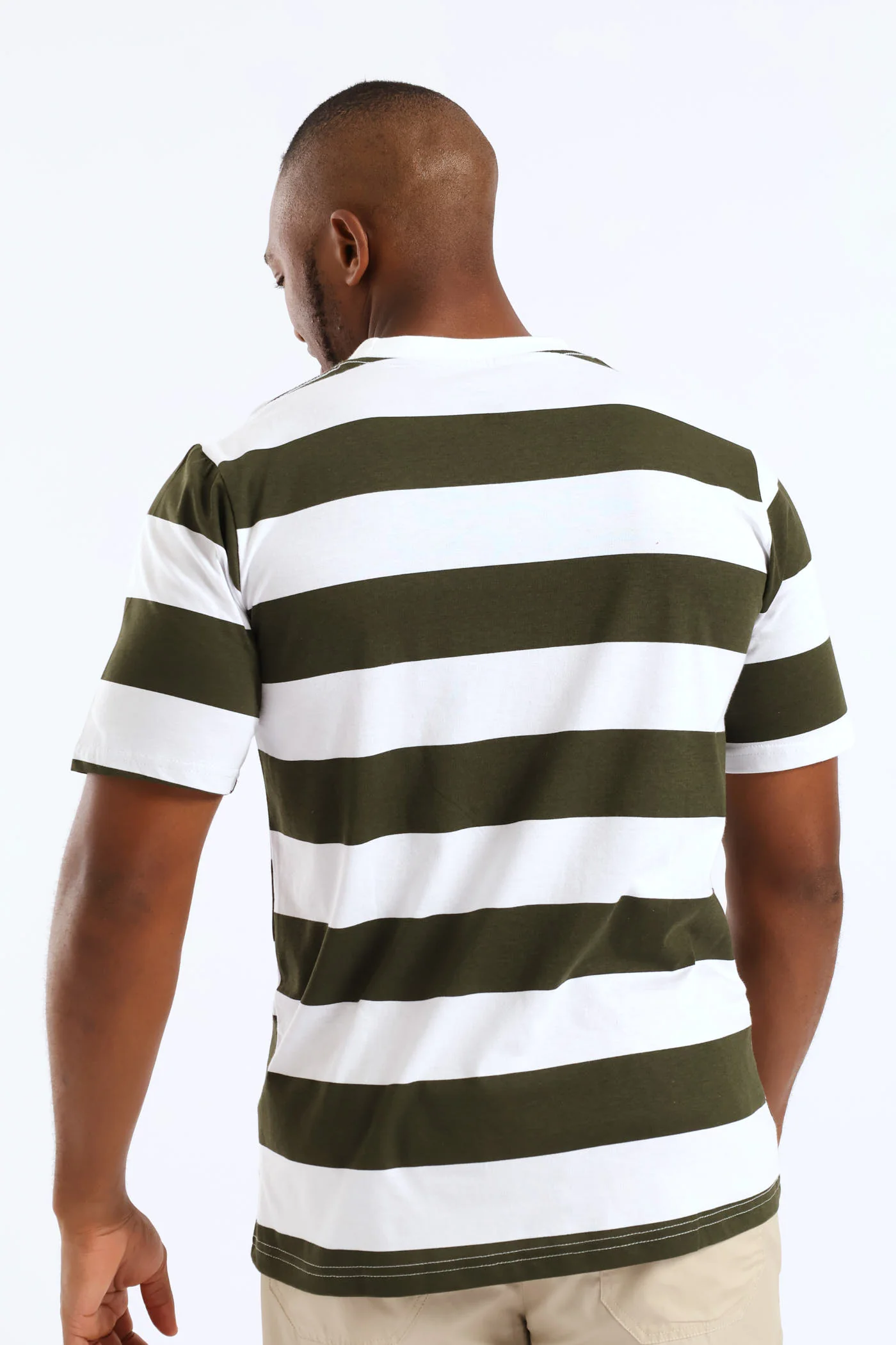 Rugby Stripe Tee - Fatigue - Image 4