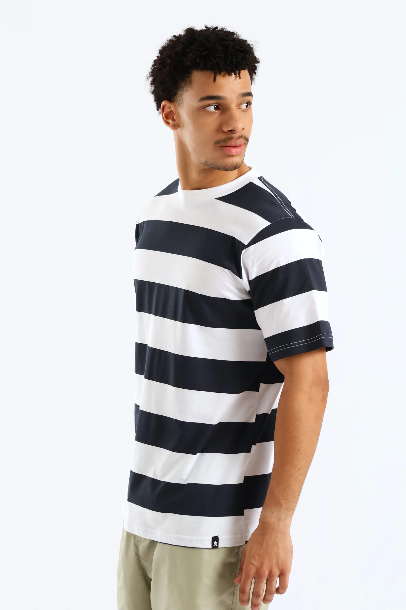 Rugby Striped Tee - Navy/White - Image 3