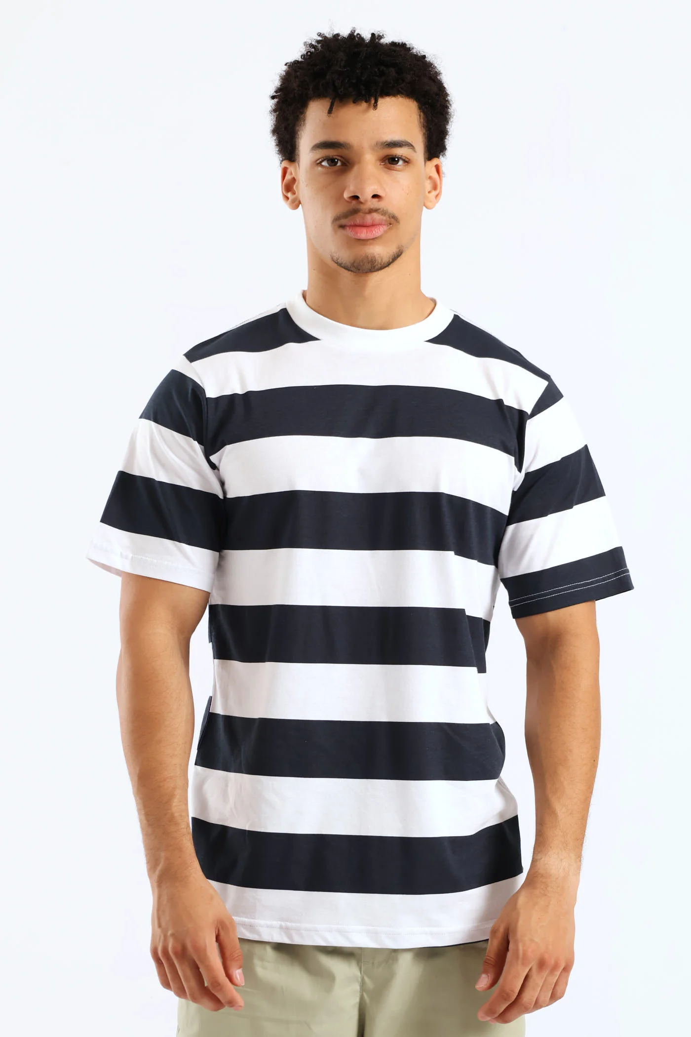 Rugby Striped Tee - Navy/White - Image 4