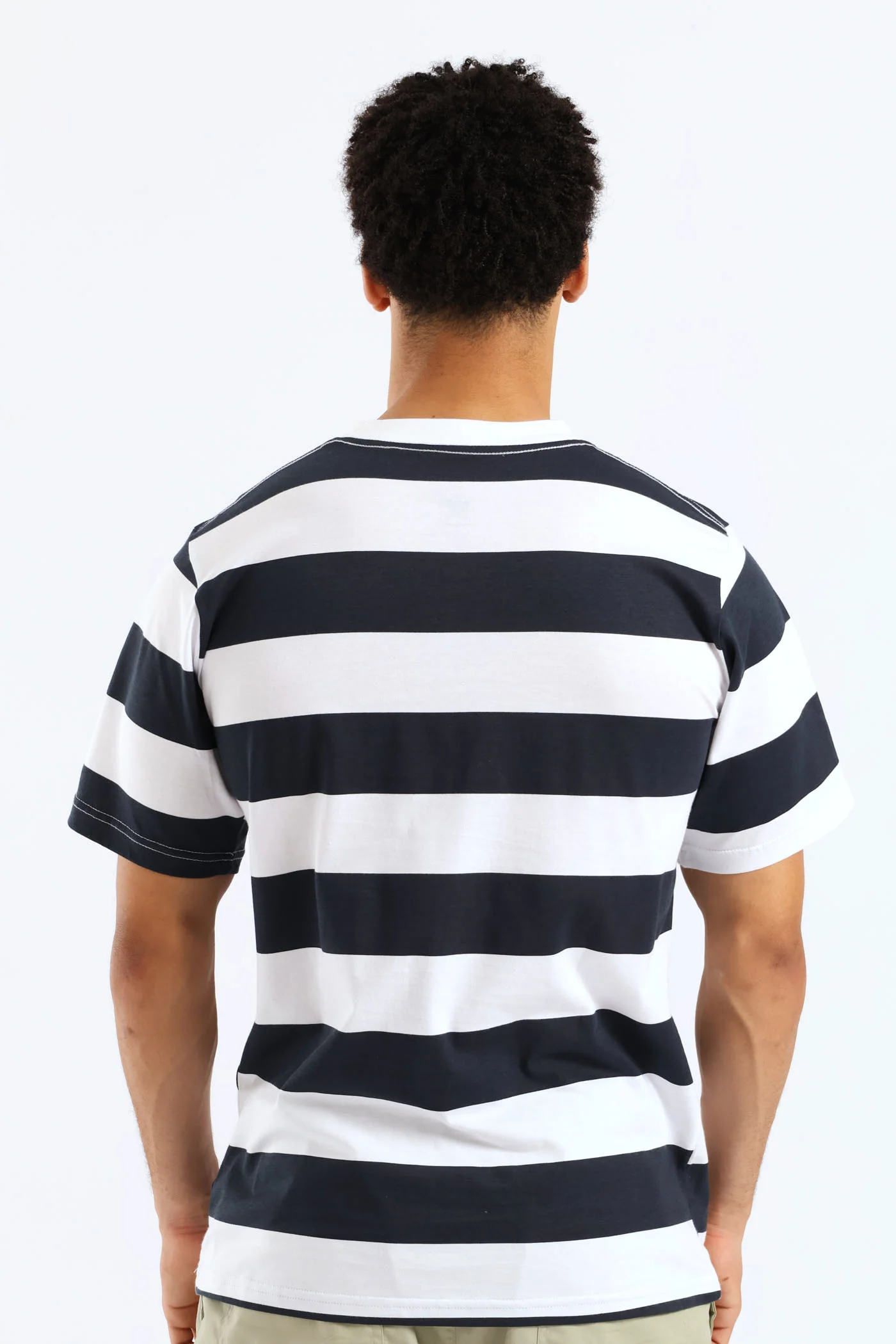 Rugby Striped Tee - Navy/White - Image 5