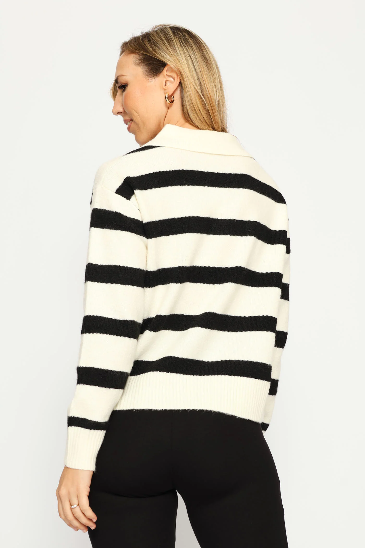 Rugby Sweater - Black/White - Image 4