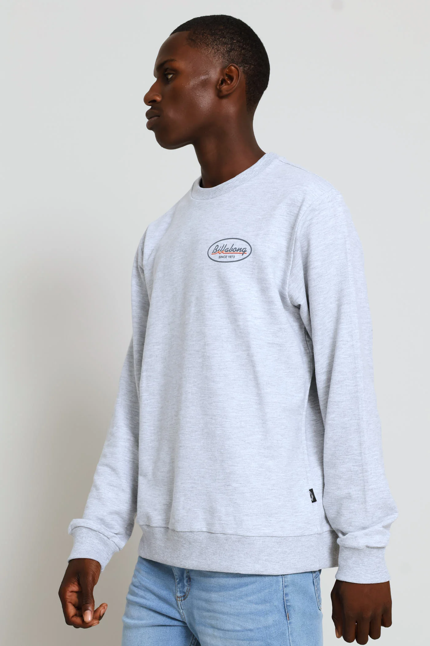 Runner Crew Top - Grey Melange - Image 3