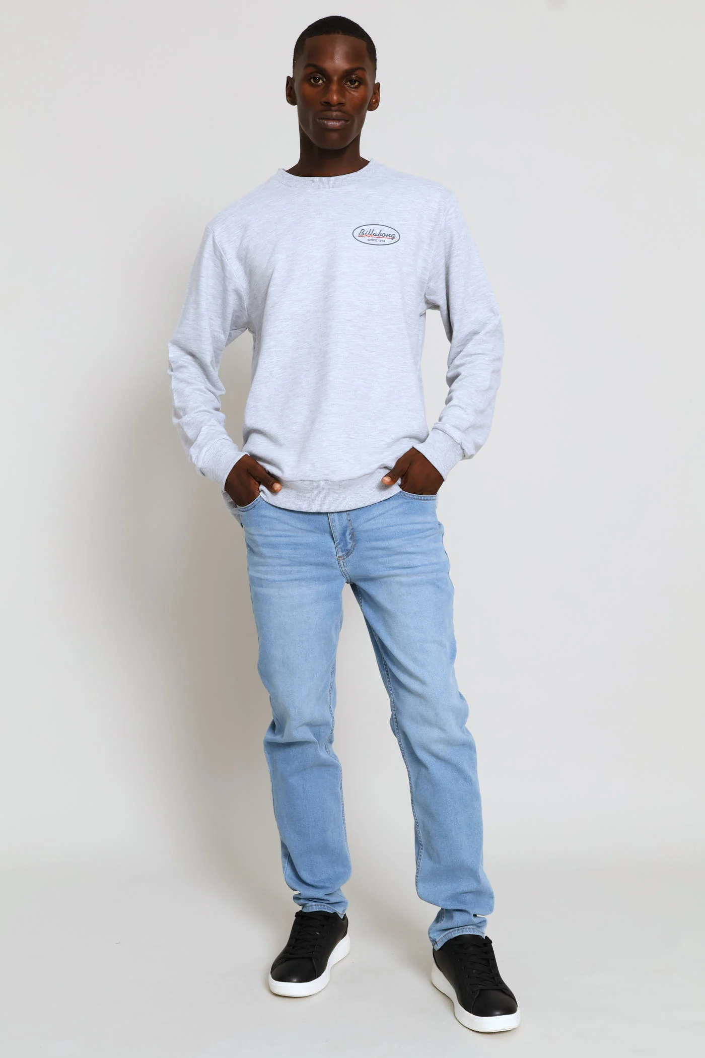 Runner Crew Top - Grey Melange - Image 4