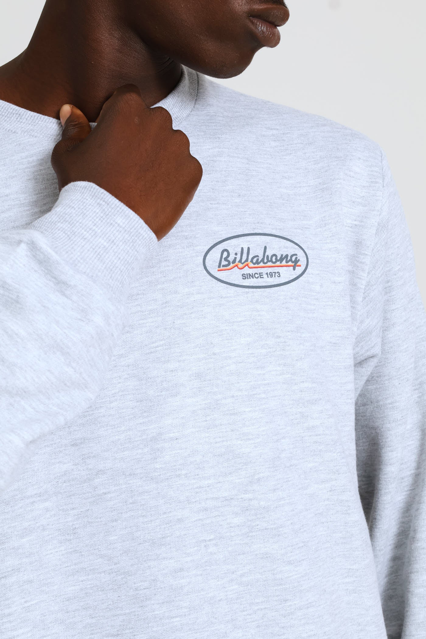 Runner Crew Top - Grey Melange - Image 5
