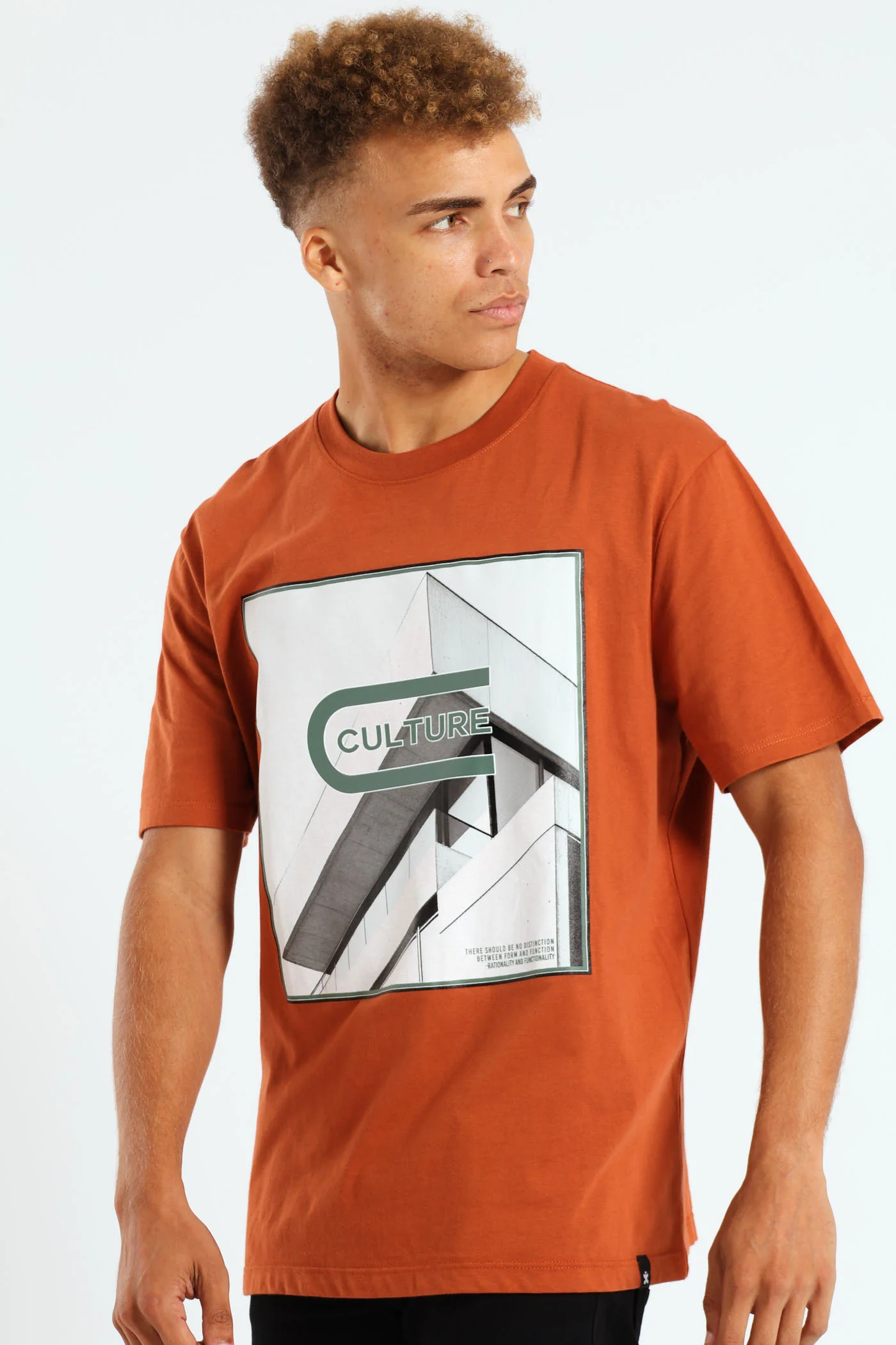 City Photographic Print Tee - Rust - Image 4