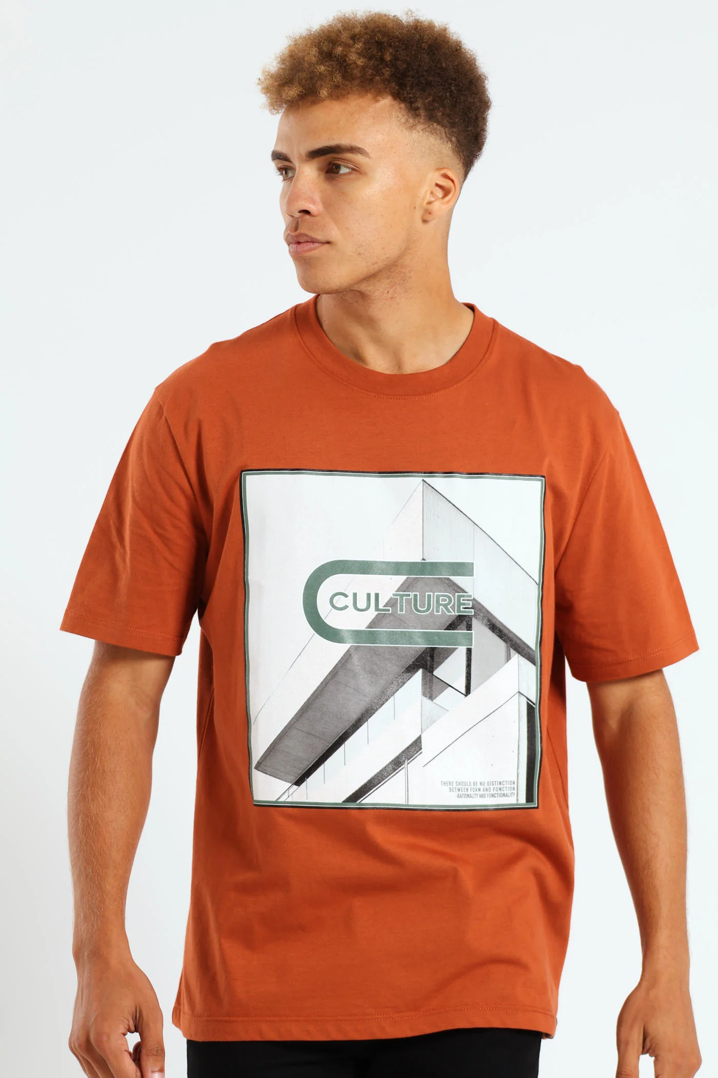 City Photographic Print Tee - Rust - Image 5
