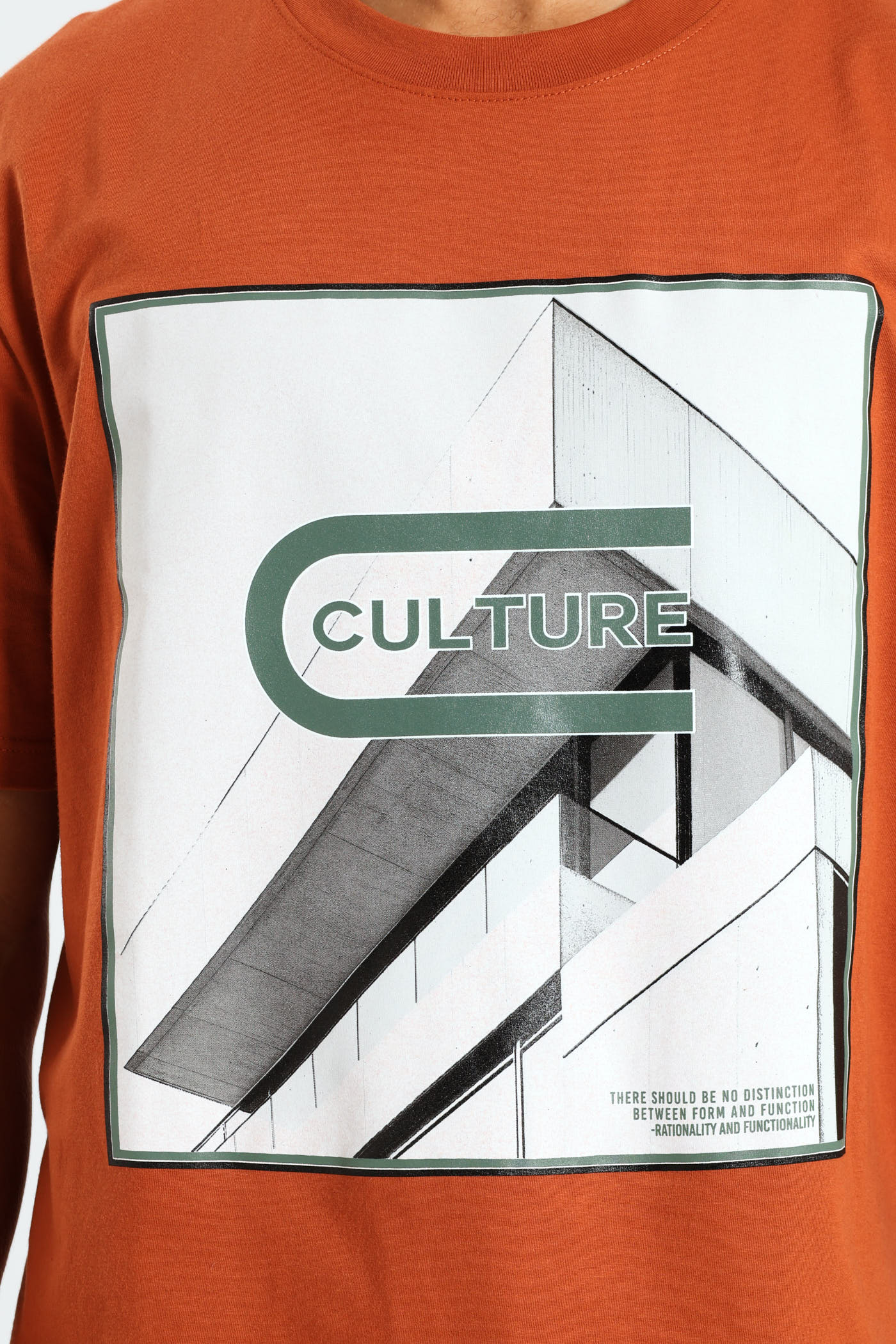 City Photographic Print Tee - Rust - Image 7