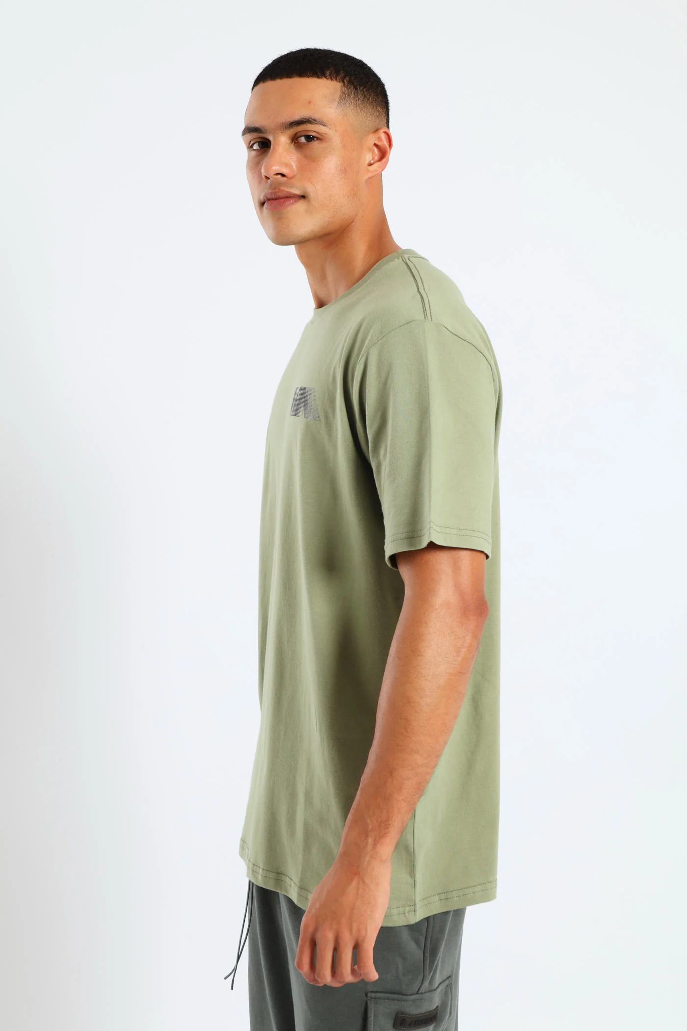 Rvca Blur Va Tee - Olive - Image 3