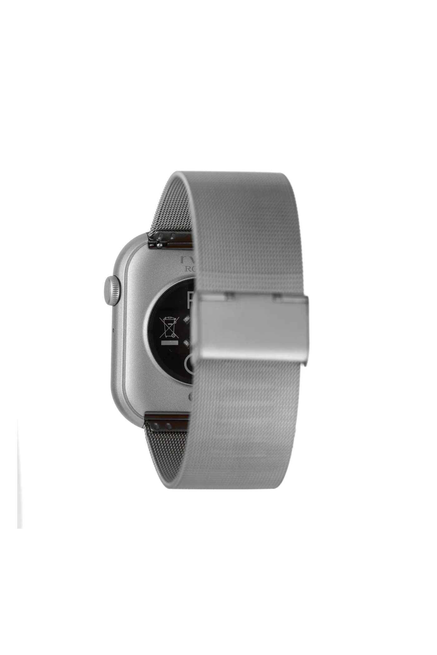 Rvlri 37Mm X 45Mm Swart Watch, Silver Band - Silver - Image 4