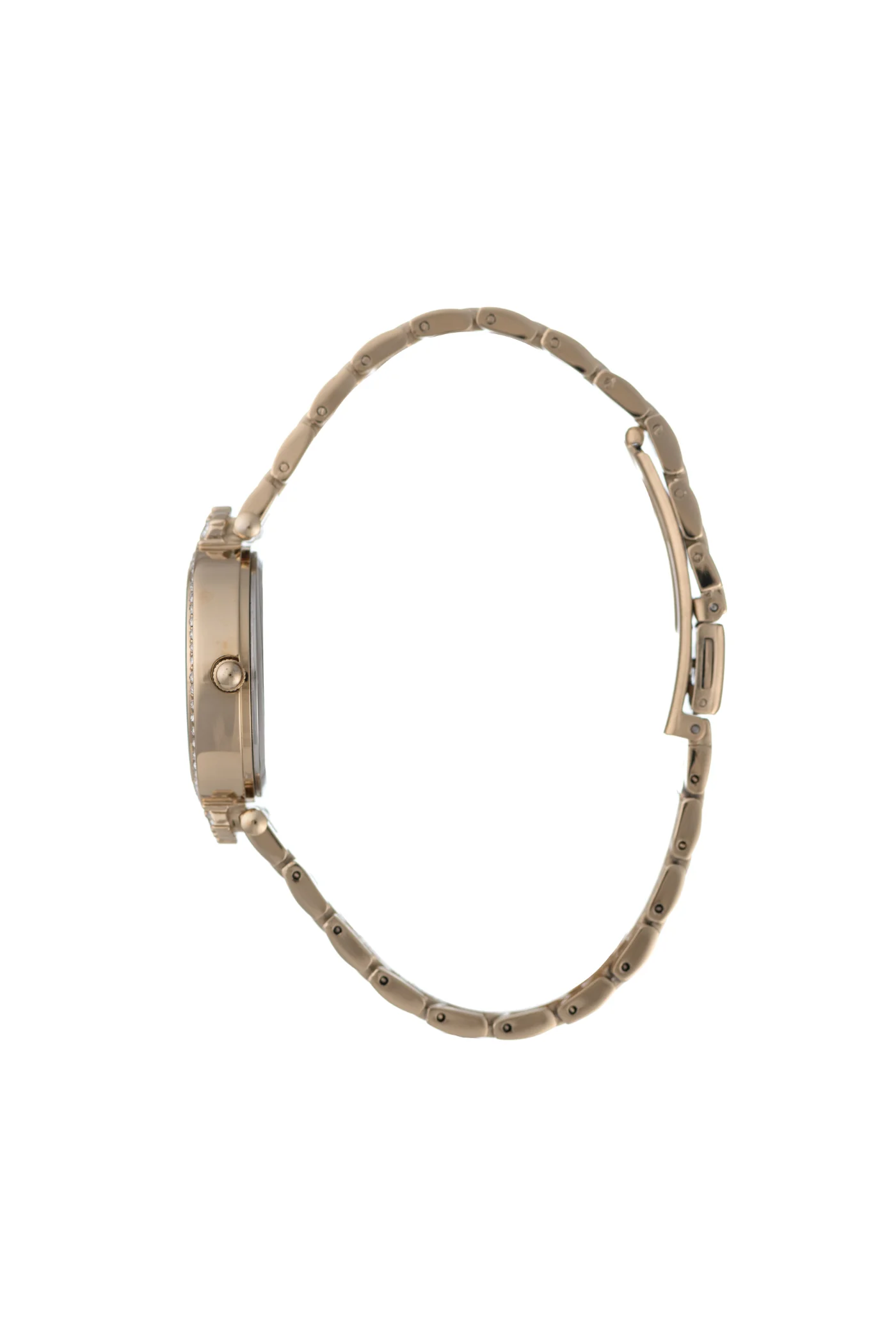 Ladies 30mm Case Gold Metal Band Watch - Gold - Image 2