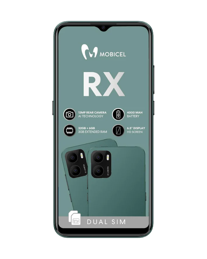 RX Dual Sim Cellphone - Green - Image 2