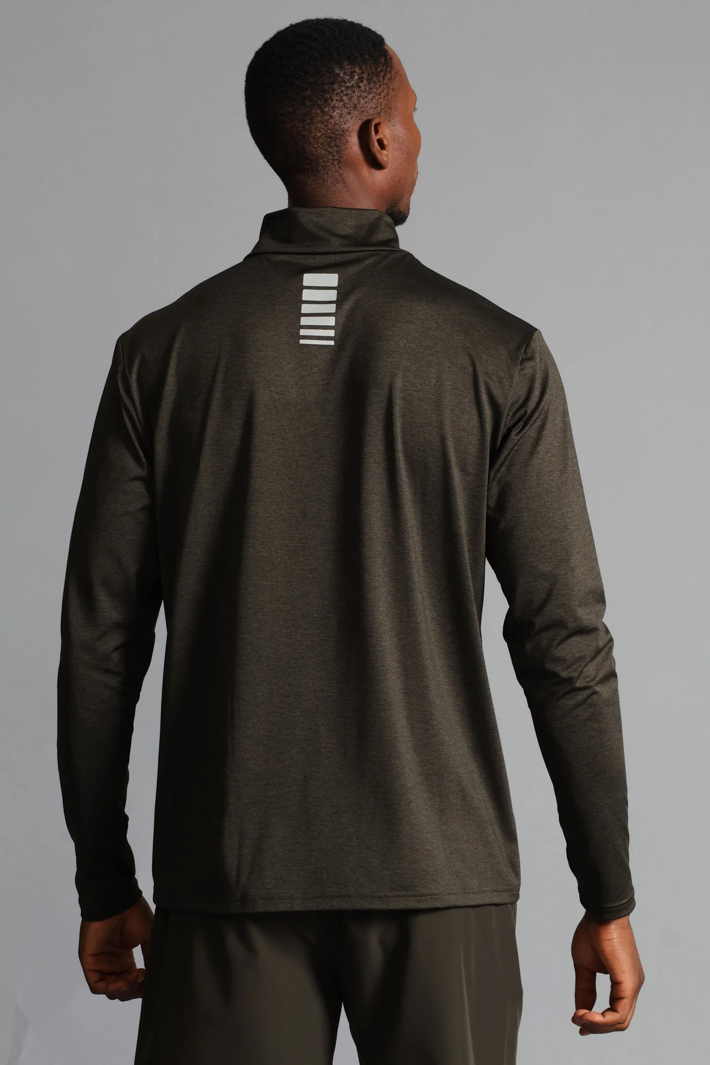 S ACTIVE 1/4 ZIP Active Top - Fatigue - Image 8