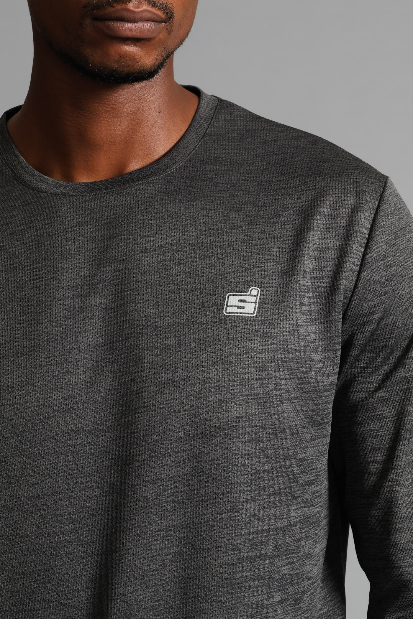 S ACTIVE Performance Long Sleeve T-Shirt - Charcoal - Image 4