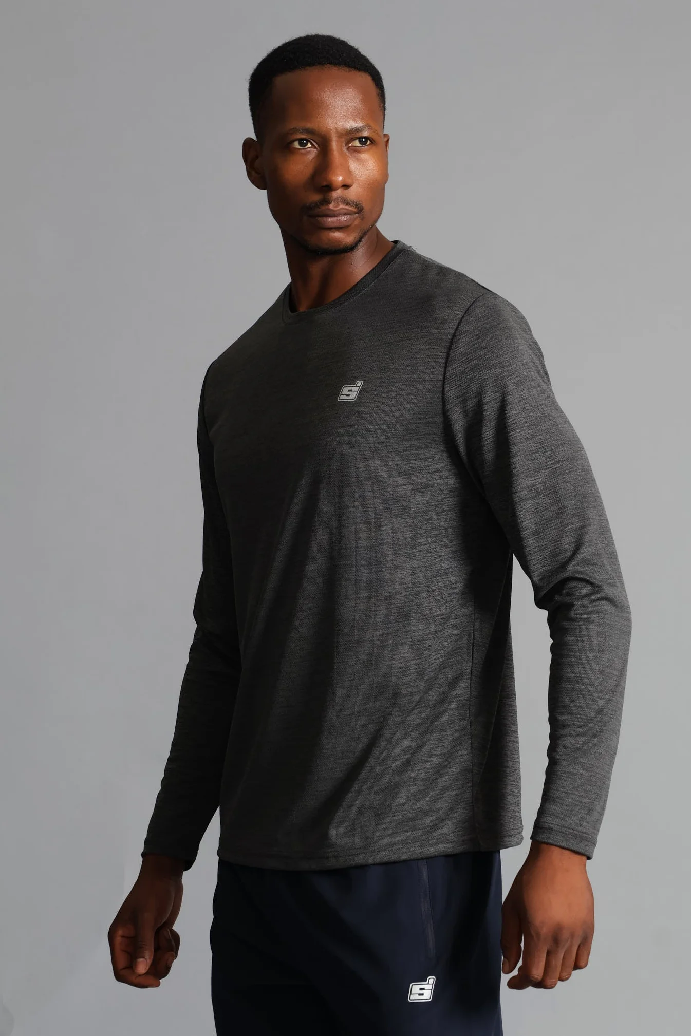 S ACTIVE Performance Long Sleeve T-Shirt - Charcoal - Image 5