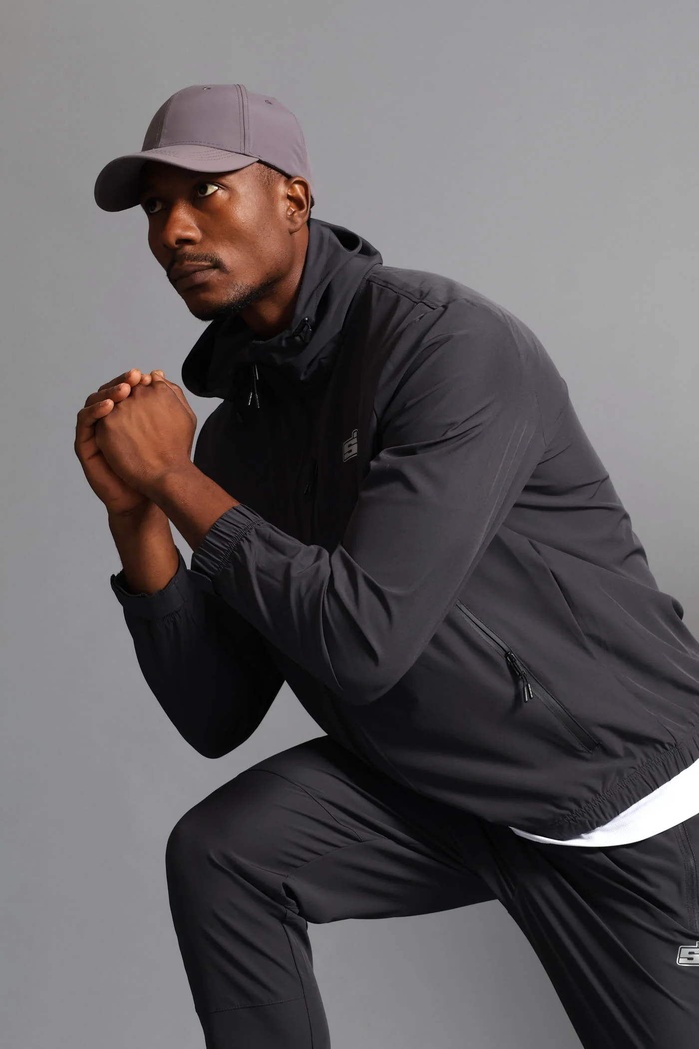 S ACTIVE ZIP Through Jacket  - Charcoal - Image 8
