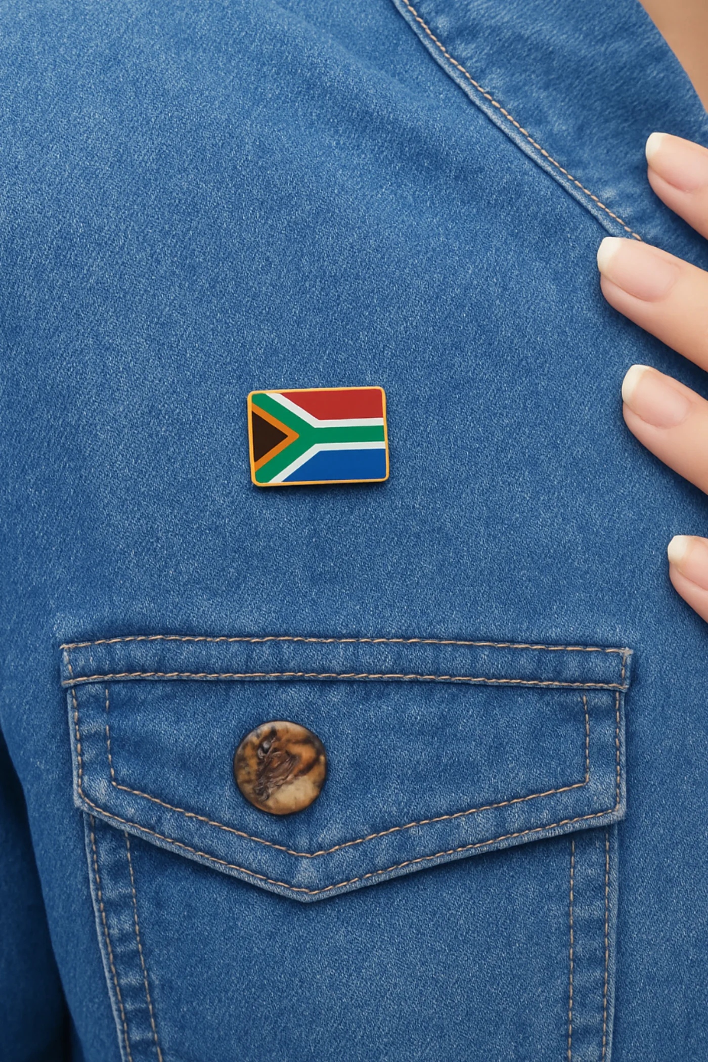 SA Supporter Lapel Pin - Multi - Image 2