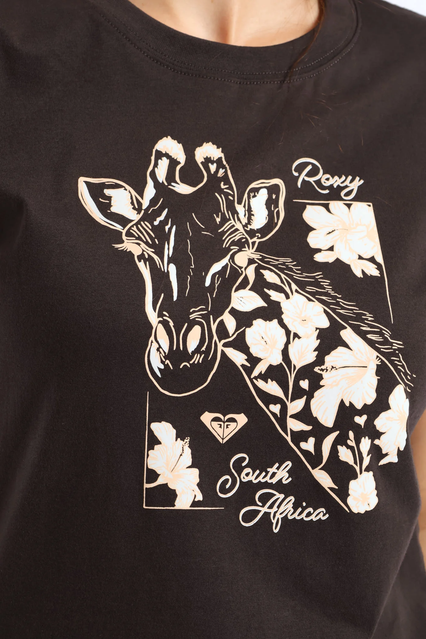 SA Giraffe Tee - Black - Image 2
