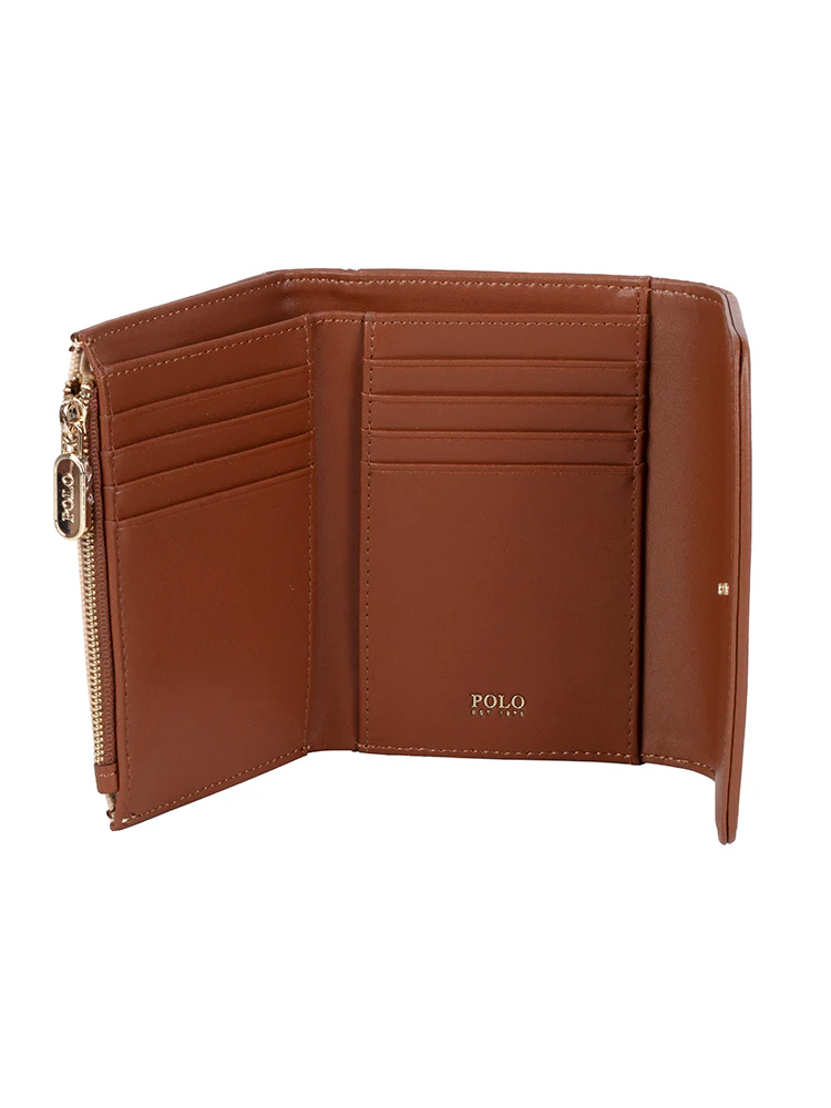 Sahara Compact Trifold Purse - Tan - Image 4