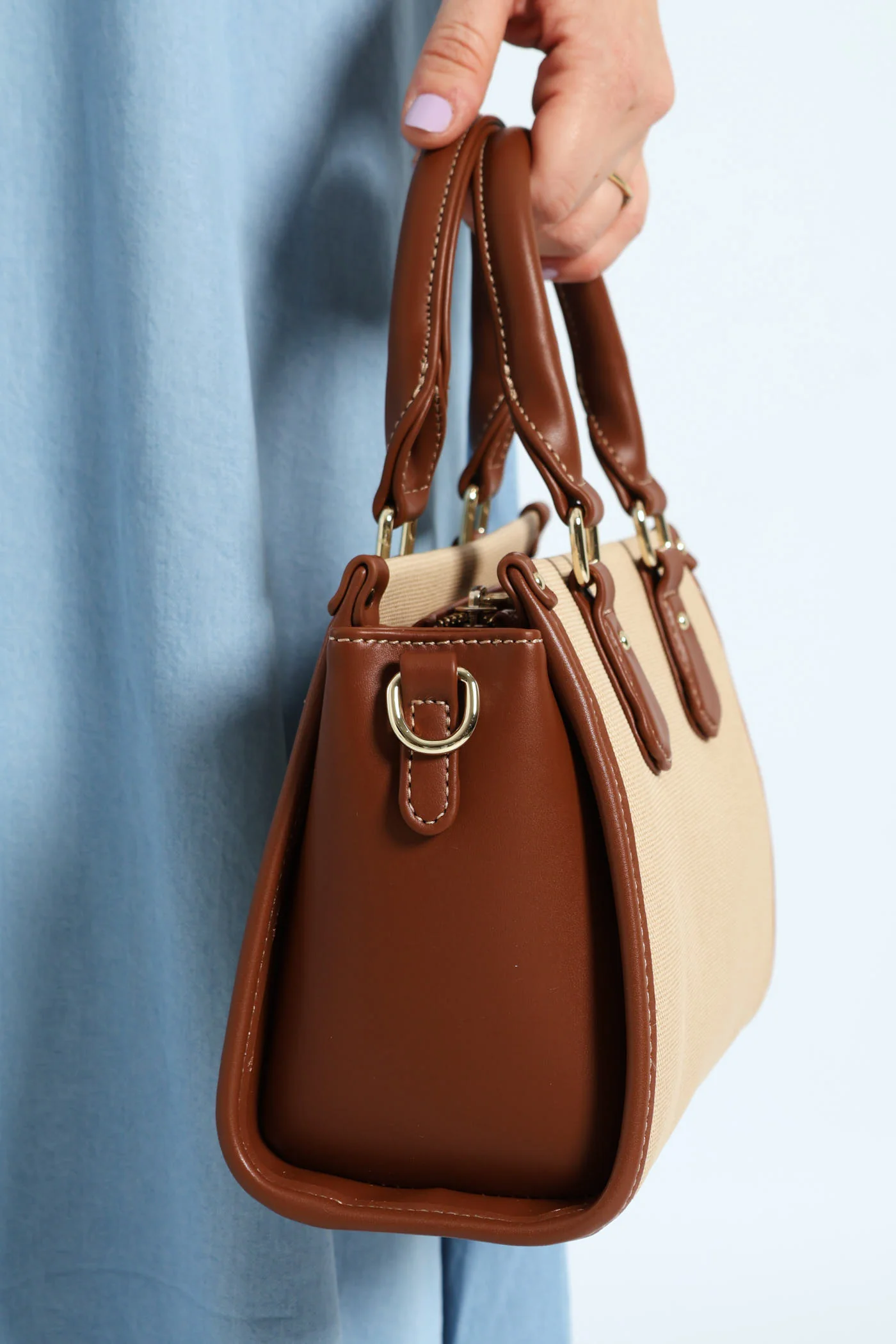 Sahara Small Shopper Bag - Tan - Image 3