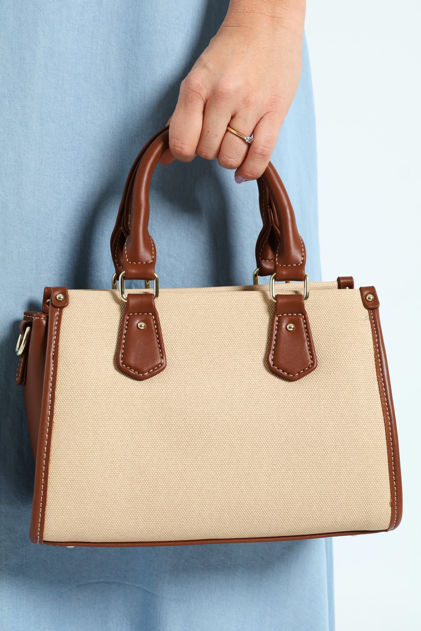 Sahara Small Shopper Bag - Tan - Image 4