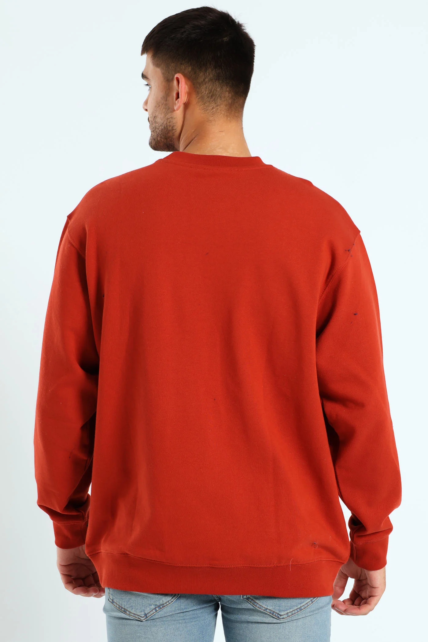 Salton Loose Fit Crew Top - Dark Red - Image 3